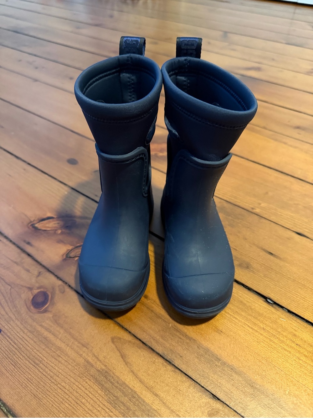 UGG Kids Navy Rubber Rain Boots